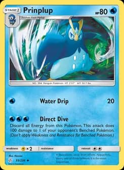 Prinplup — Cosmic Eclipse — Uncommon