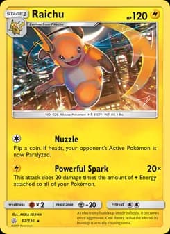 Raichu — Cosmic Eclipse — Rare
