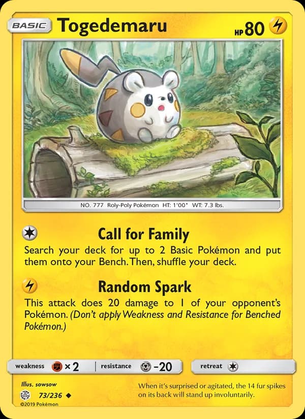 Togedemaru — Cosmic Eclipse, Uncommon