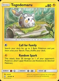 Togedemaru — Cosmic Eclipse — Uncommon