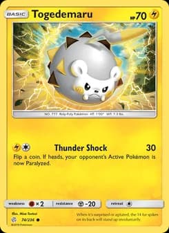 Togedemaru — Cosmic Eclipse — Common