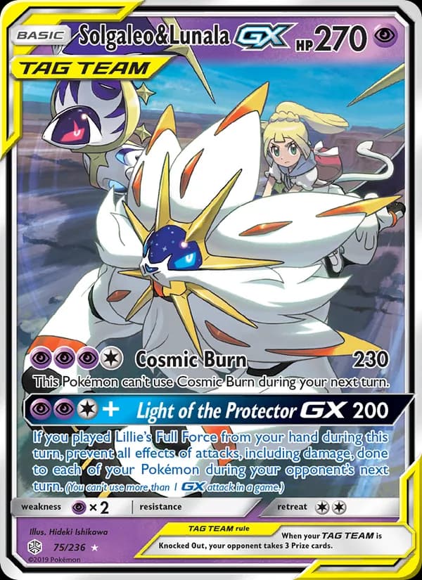 Solgaleo & Lunala GX — Cosmic Eclipse, Ultra Rare