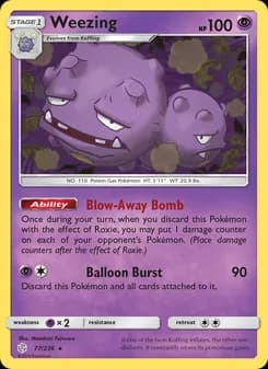 Weezing — Cosmic Eclipse — Rare