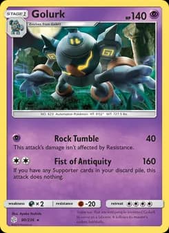 Golurk — Cosmic Eclipse — Rare