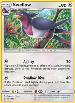 Swellow — Guardians Rising — Rare
