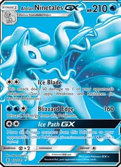 Alolan Ninetales GX — Guardians Rising — Ultra Rare