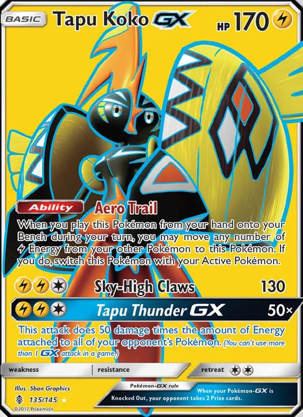 Tapu Koko GX — Guardians Rising, Ultra Rare