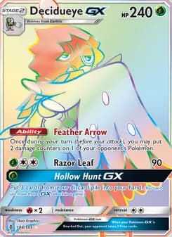 Decidueye GX — Guardians Rising — Secret Rare