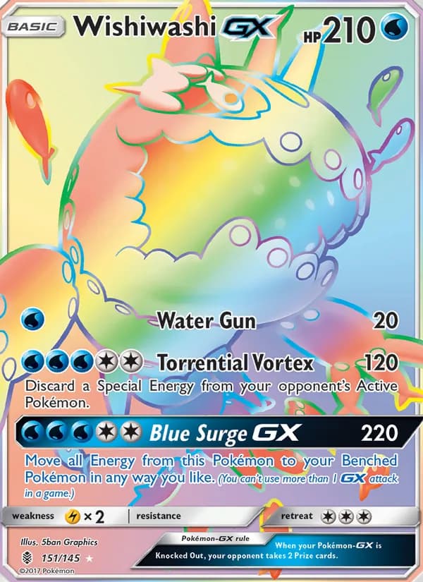 Wishiwashi GX — Guardians Rising, Secret Rare