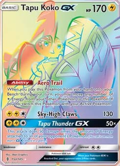 Tapu Koko GX — Guardians Rising — Secret Rare