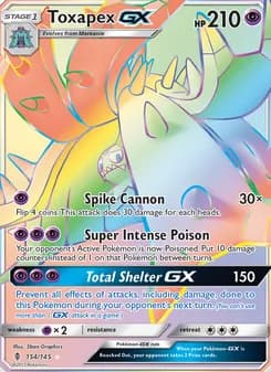 Toxapex GX — Guardians Rising — Secret Rare