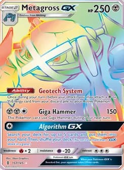 Metagross GX — Guardians Rising — Secret Rare