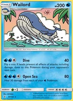 Wailord — Guardians Rising — Rare