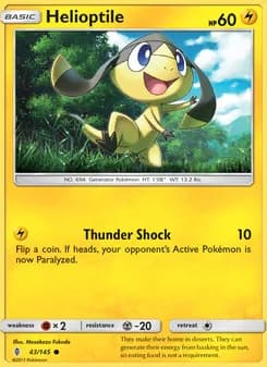Helioptile — Guardians Rising — Common