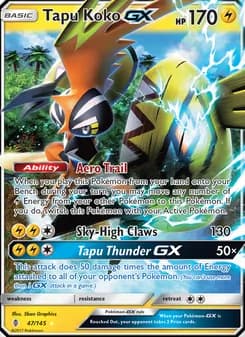 Tapu Koko GX — Guardians Rising — Ultra Rare