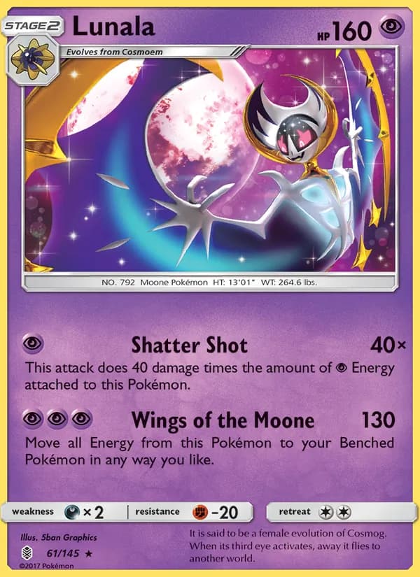 Lunala — Guardians Rising, Rare
