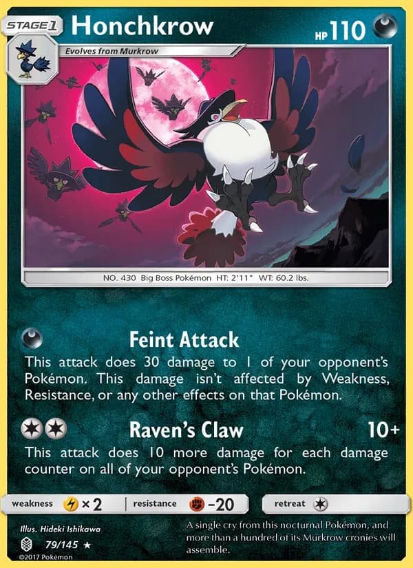 Honchkrow — Guardians Rising, Rare