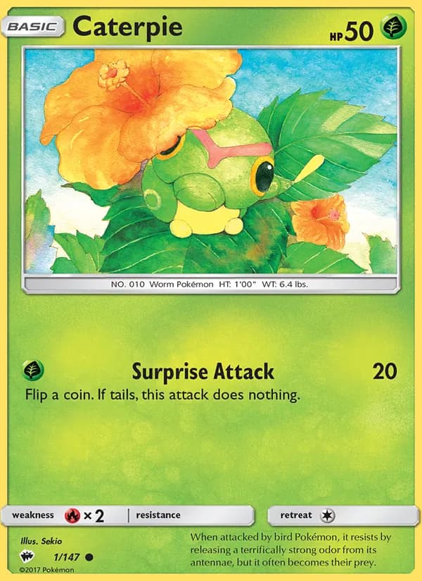 Caterpie — Burning Shadows, Common