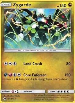 Zygarde — Burning Shadows — Rare