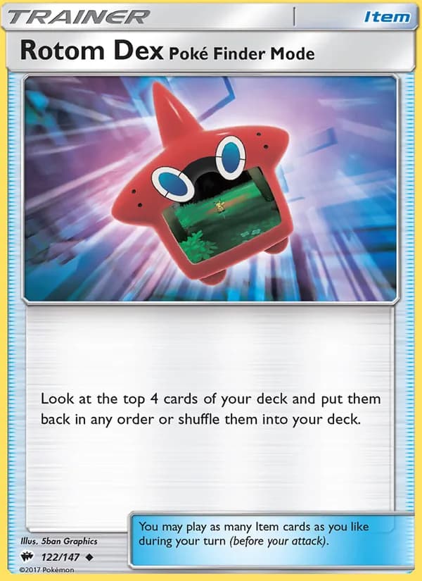 Rotom Dex—Poké Finder Mode — Burning Shadows, Uncommon