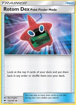 Rotom Dex—Poké Finder Mode — Burning Shadows — Uncommon