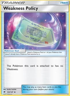 Weakness Policy — Burning Shadows — Uncommon