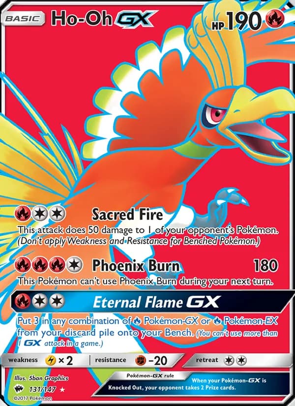 Ho-Oh GX — Burning Shadows, Ultra Rare