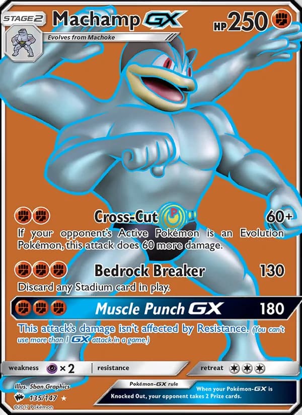 Machamp GX — Burning Shadows, Ultra Rare
