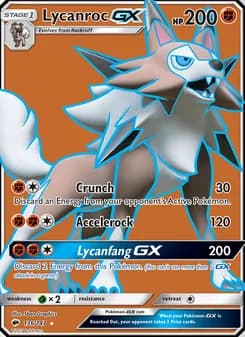 Lycanroc GX — Burning Shadows — Ultra Rare