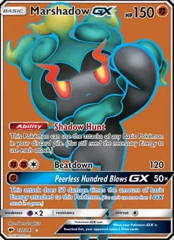 Marshadow GX — Burning Shadows — Ultra Rare