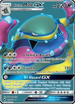 Alolan Muk GX — Burning Shadows — Ultra Rare