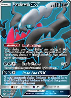 Darkrai GX — Burning Shadows — Ultra Rare