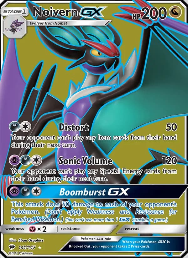 Noivern GX — Burning Shadows, Ultra Rare