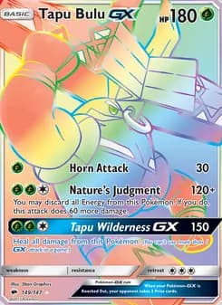 Tapu Bulu GX — Burning Shadows — Secret Rare