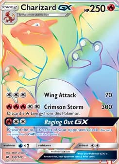 Charizard GX — Burning Shadows — Secret Rare