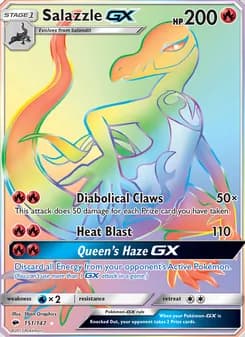 Salazzle GX — Burning Shadows — Secret Rare