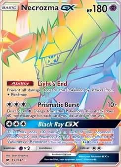 Necrozma GX — Burning Shadows — Secret Rare