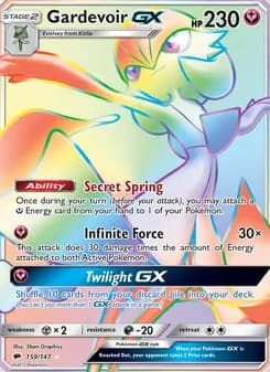 Gardevoir GX — Burning Shadows — Secret Rare