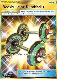 Bodybuilding Dumbbells — Burning Shadows — Secret Rare