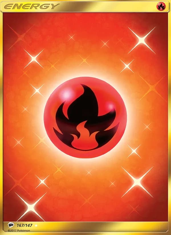 Fire Energy — Burning Shadows, Secret Rare
