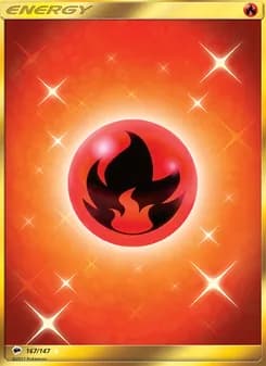 Fire Energy — Burning Shadows — Secret Rare