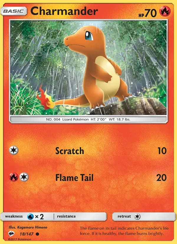 Charmander — Burning Shadows, Common