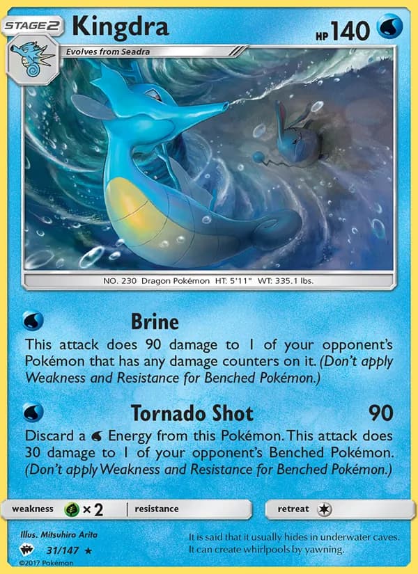 Kingdra — Burning Shadows, Rare