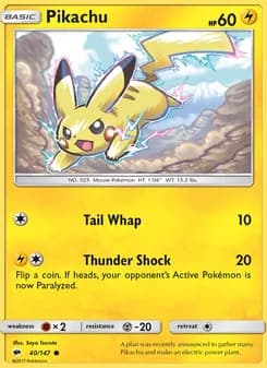 Pikachu — Burning Shadows — Common