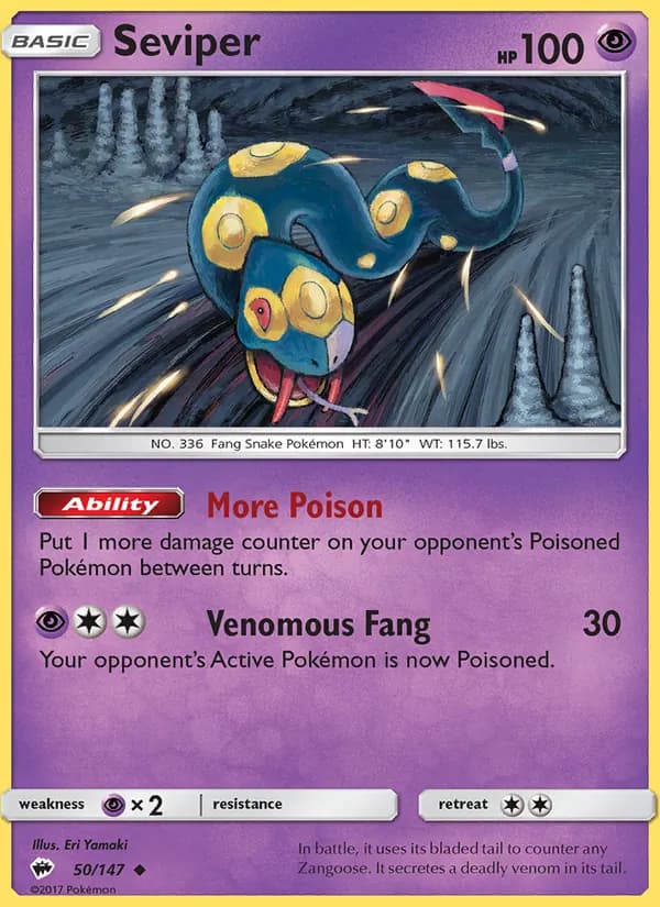 Seviper — Burning Shadows, Uncommon