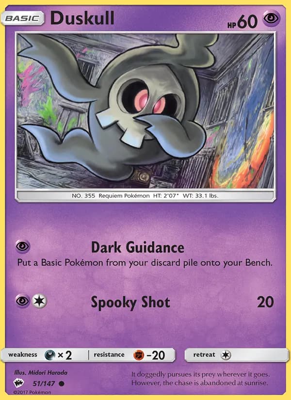 Duskull — Burning Shadows, Common