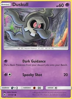 Duskull — Burning Shadows — Common