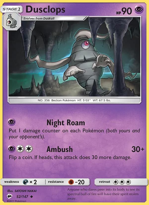 Dusclops — Burning Shadows, Uncommon