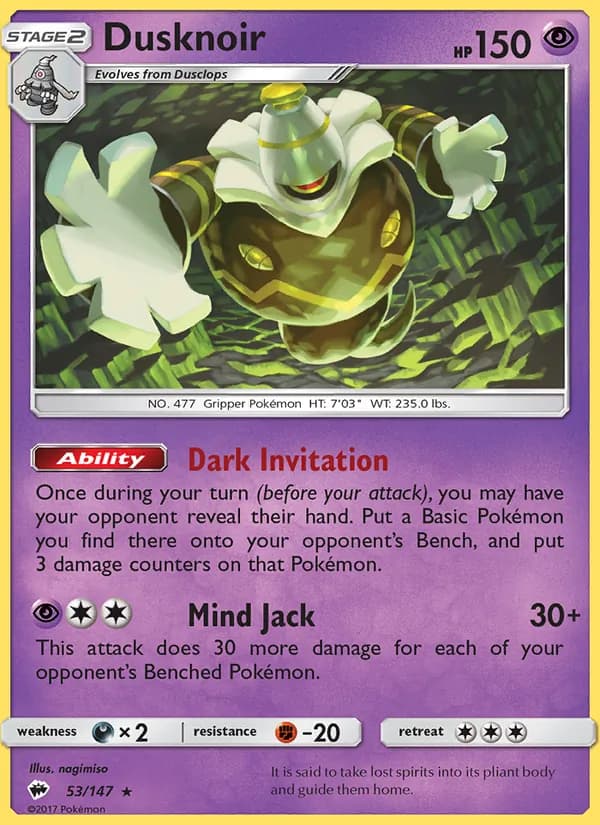 Dusknoir — Burning Shadows, Rare