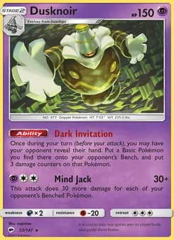 Dusknoir — Burning Shadows — Rare